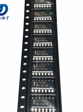 MC74ACT125DR2G 丝印：ACT125G 缓冲器和线路驱动器 SOP14 全新