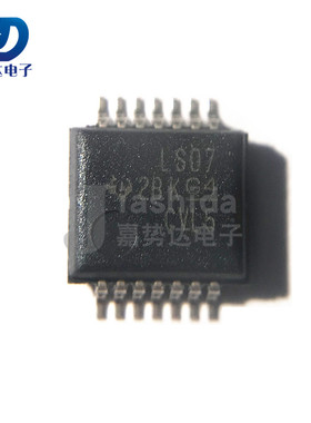 SN74LS07DBR 丝印：LS07 缓冲器和线路驱动器 SSOP14 全新