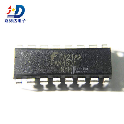 FAN4801SNY FAN4801FNY FAN4801 AC-DC控制器和稳压器DIP-16 全新