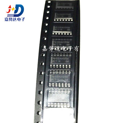 SN74ACT14DR 丝印：ACT14 变换器逻辑芯片 SOIC-14全新