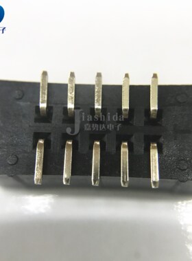 简易牛角 5P DC3插座 DC3-5P 2x5pin 2.54MM间距 直脚 简牛