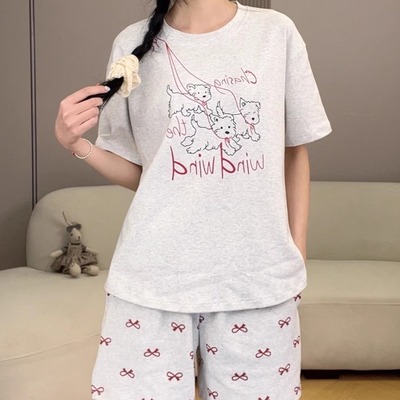 夏季高货捡漏ins风纯棉家居服女套装（此链接不过款 看中直接拍）