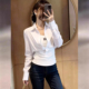 气质长袖 独特漂亮超好看上衣女2026年春季 设计感小众时尚 法式 新款