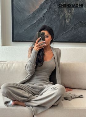 【蜜蜜家】欧美辣妹休闲吊带背心/休闲裤 25/M115/M114