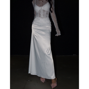 欧美辣妹轻奢百搭优雅气质复古休闲半身裙 奥斯曼 Q043 蜜蜜家