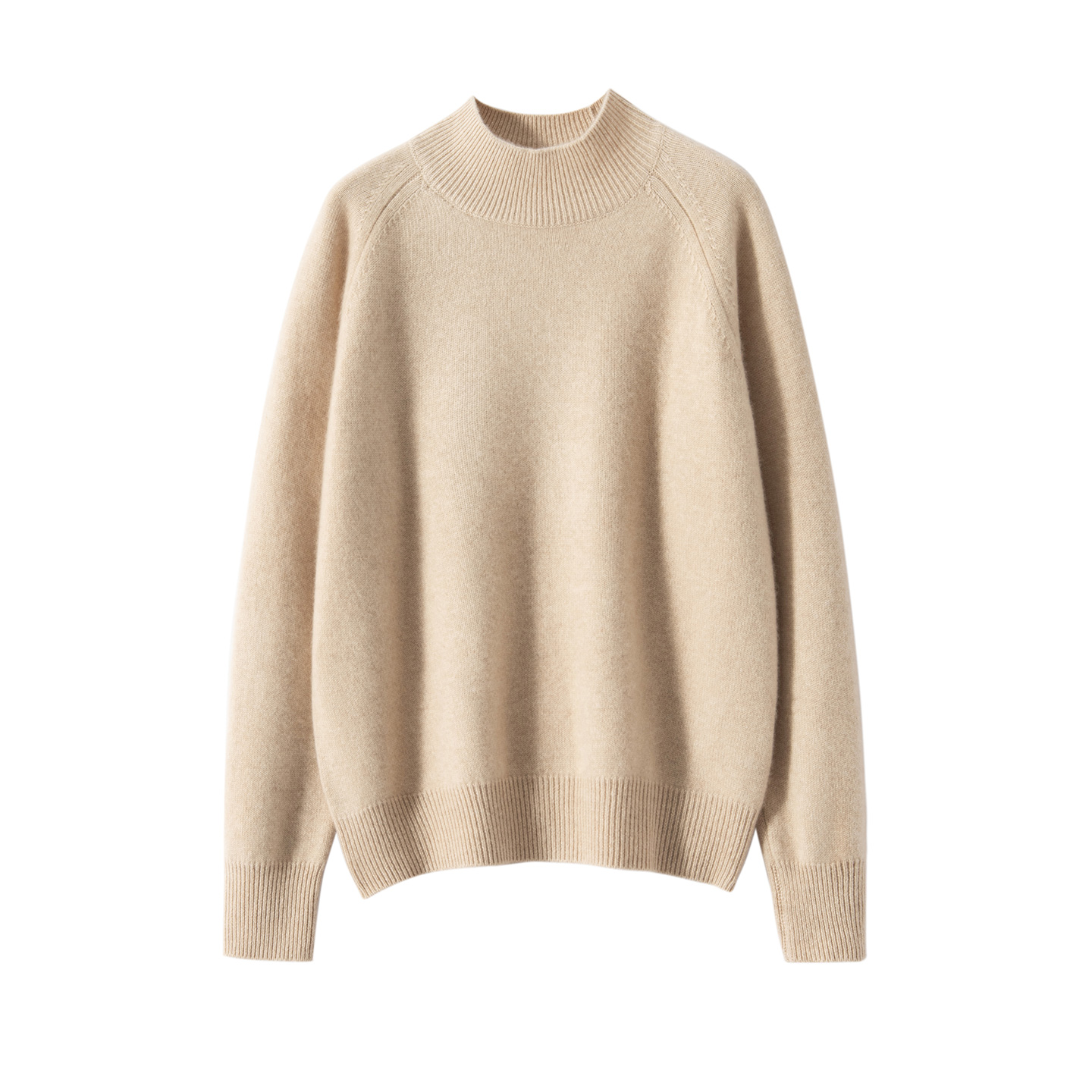 【小山羊绒】7针双股加厚半高领100%羊绒衫300-310克    470