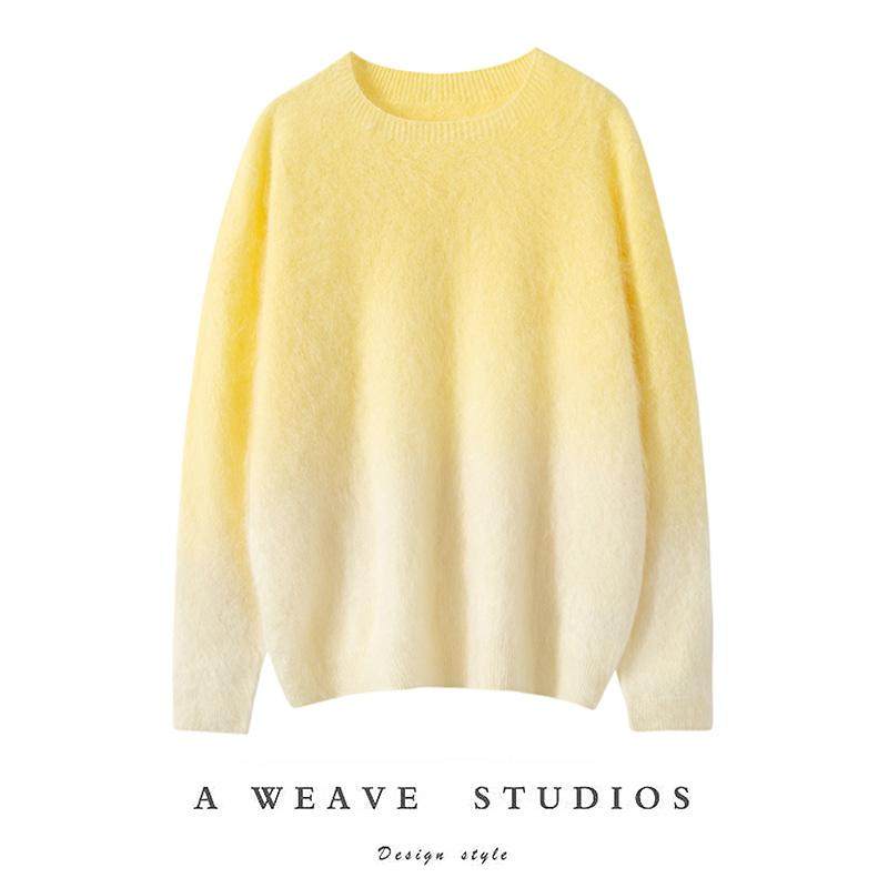 2024新款康赛妮渐变拉绒百搭轻奢羊绒衫,女装/女士精品,羊绒衫,淘宝优惠券,粉丝福利购,淘宝优惠卷