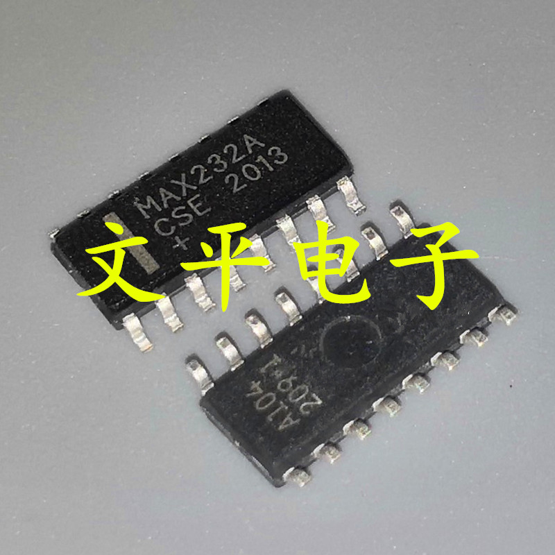 全新MAX232ACSE MAX232A SOP16 CMOS双路RS-232收发器芯片IC 10个