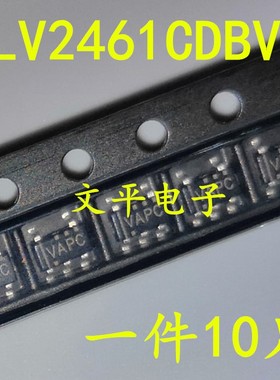 全新TLV2461CDBVR 贴片SOT23-5 丝印代码VAPC 放大器IC 现货 10个