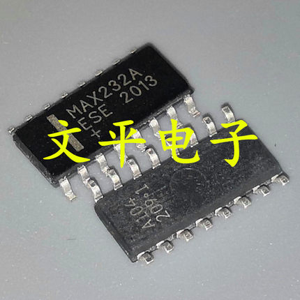 全新MAX232AESE MAX232A SOP-16贴片 RS-232 收发器IC芯片 10个