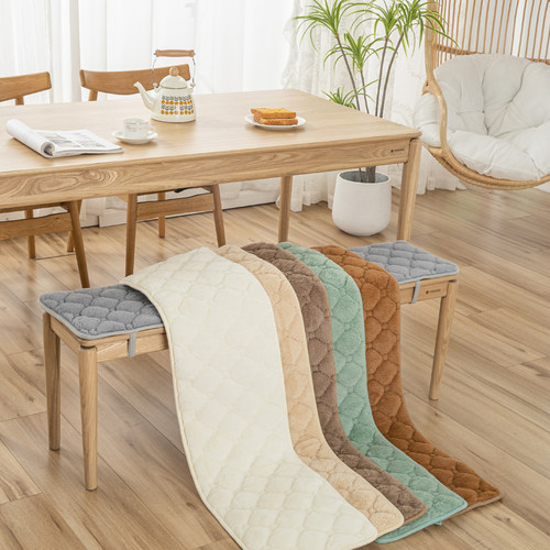 毛绒日式舒适坐垫长凳垫子