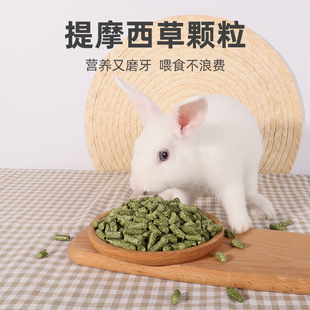 速发料摩豚草颗粒干草成幼兔饲提兔子西鼠猪干草粮食草零食500g装