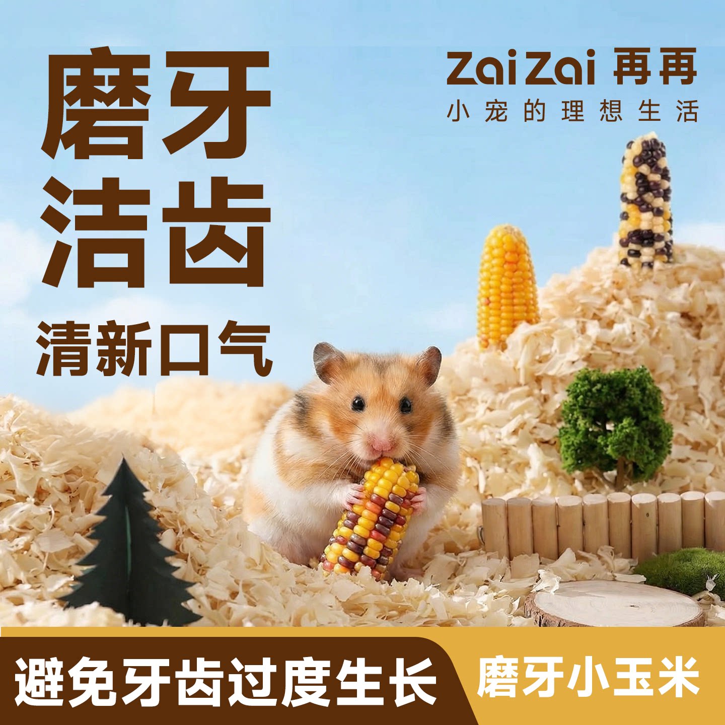 再再仓鼠零食小金丝熊玉米磨牙棒图片
