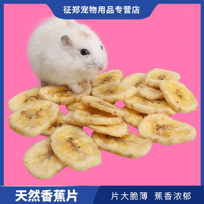 仓鼠零食香蕉干50g磨牙棒冻干