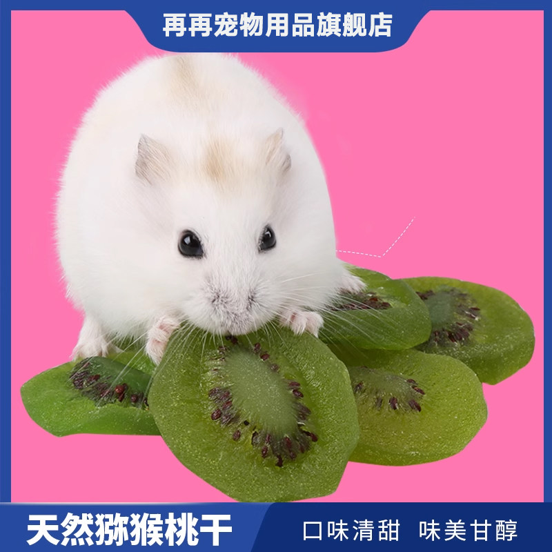 再再宠物 仓鼠兔子龙猫天竺鼠宠物零食猕猴桃干/奇异果干50g