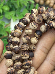 缅甸降真香黄金甲手串女文玩散珠子木质串珠佛珠奇楠级沉香手链