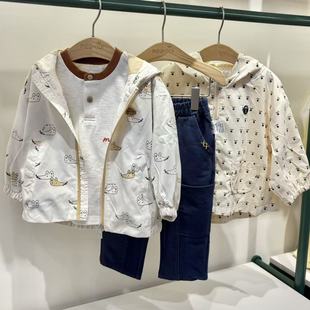 夹克外套M253JMB03P 儿童印花时尚 moimoln小云朵专柜正品 25秋新款
