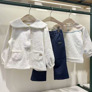 moimoln小云朵专柜正品 女童蝴蝶印花甜美夹克外套M253GDB06P