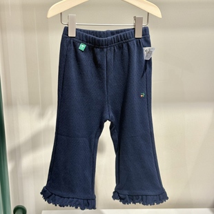 moimoln小云朵26春专柜正品洋气花边时尚休闲微喇裤M261KPB08P