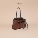 食草堂托特包头层植鞣牛皮单肩包手提包通勤包包婚包 吉娜同款