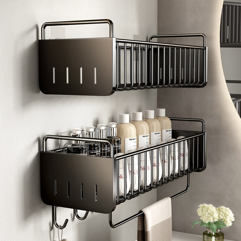 卫生间置物架厕所洗手间架子挂墙上壁挂式免打孔浴室洗澡间收纳架,家庭/个人清洁工具,浴室角架/置物架,淘宝优惠券,粉丝福利购,淘宝优惠卷