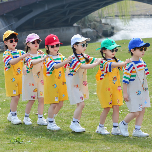 幼儿园合唱毕业背带裤套装演出服
