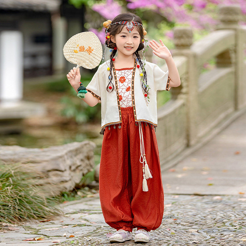 女童汉服套装2025新款儿童古装