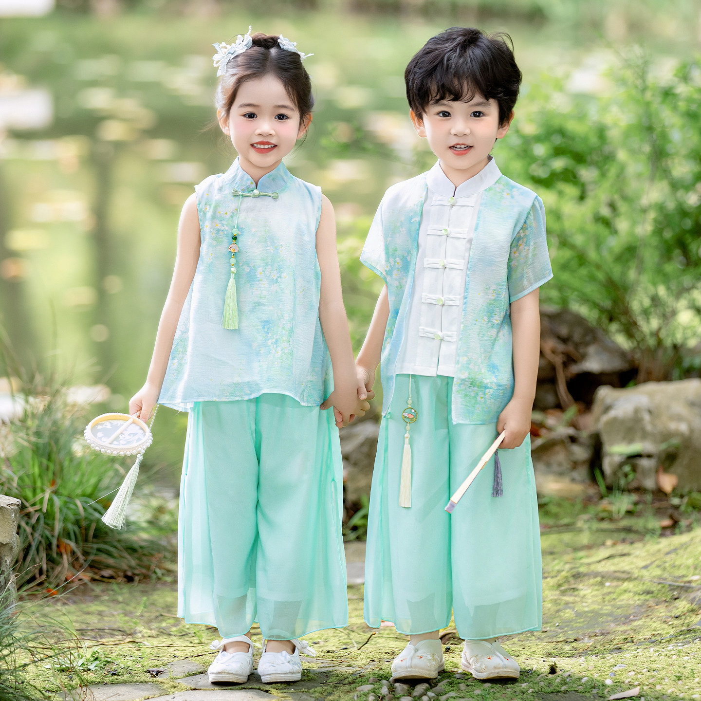 夏季兄妹装汉服儿童古装表演服