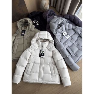 篙阶露家可溯源90白鸭绒五格连帽短款小个子加厚保暖短羽绒服外套
