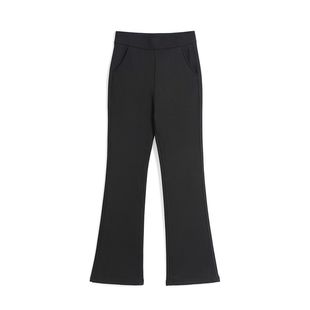 微喇超模裤 大长腿气质优雅小黑裤 女 加绒加厚纯色显瘦修身 秋冬款