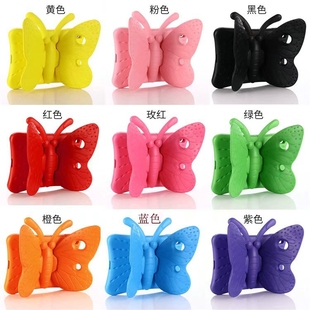 适用2019新款苹果儿童防摔壳iPadair3蝴蝶iPad 迷你4/5支架保护壳