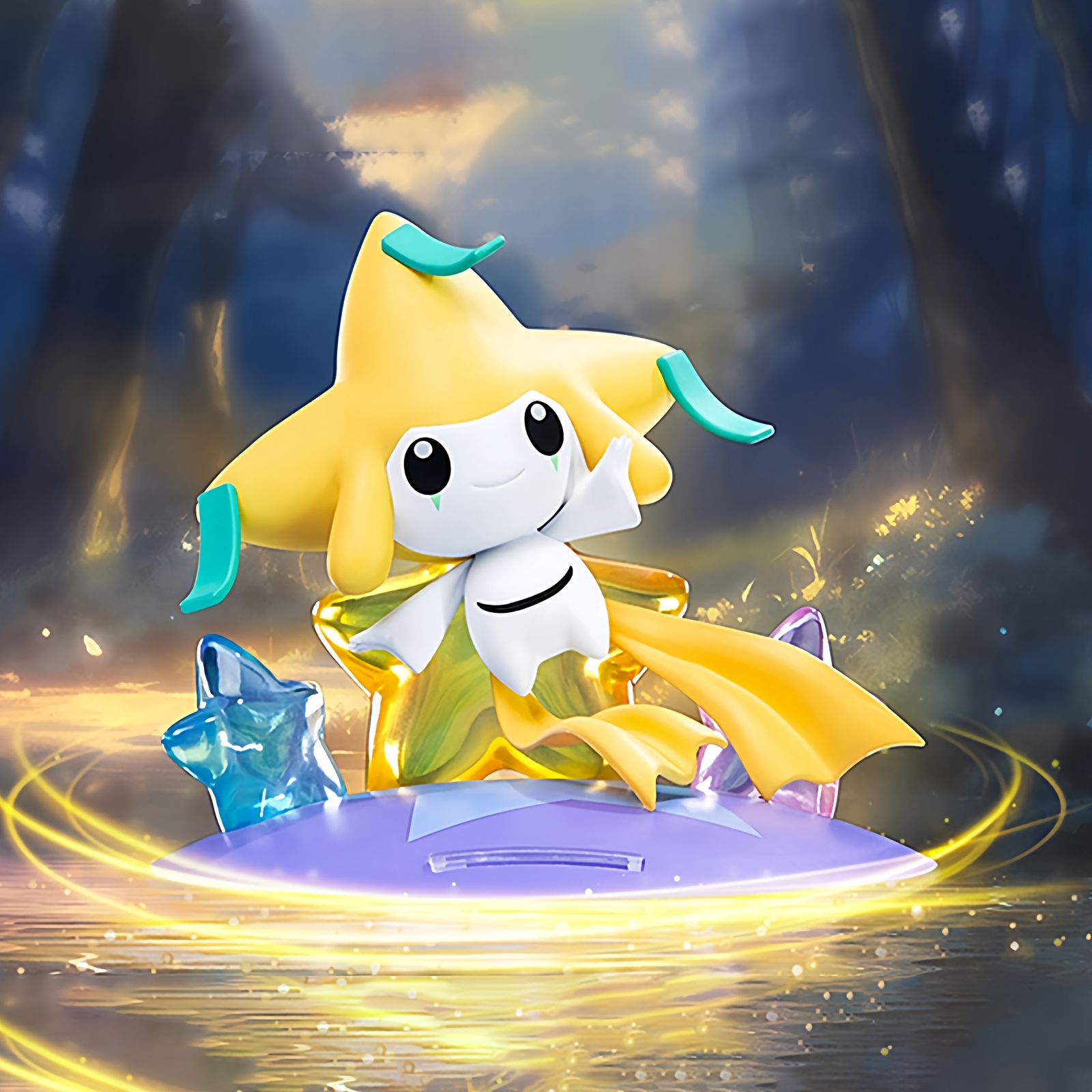 正版宝可梦基拉祈皮卡丘手办摆件