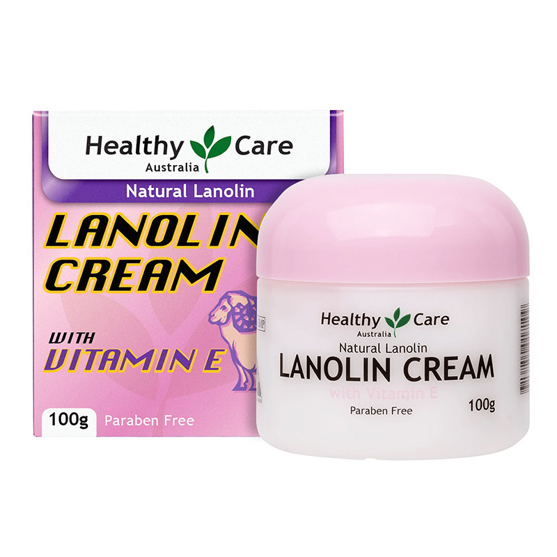 Healthy Care澳洲HC绵羊油维生素e乳VE面霜素颜保湿滋润补水男女