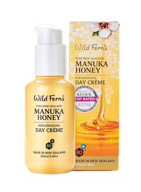新西兰Parrs帕氏Wild Ferns麦卢卡蜂蜜日霜滋润保湿亮肤面霜100ml