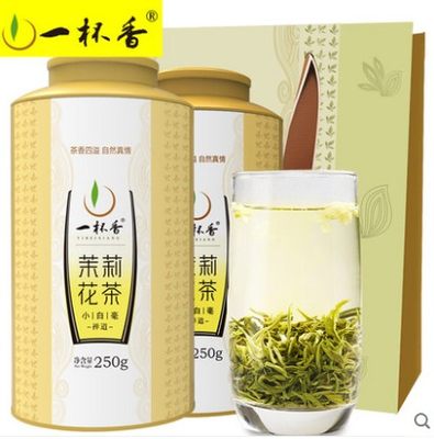 2024新茶一杯香茉莉花茶特级茶叶广西横县花草茶绿茶500g春茶散装