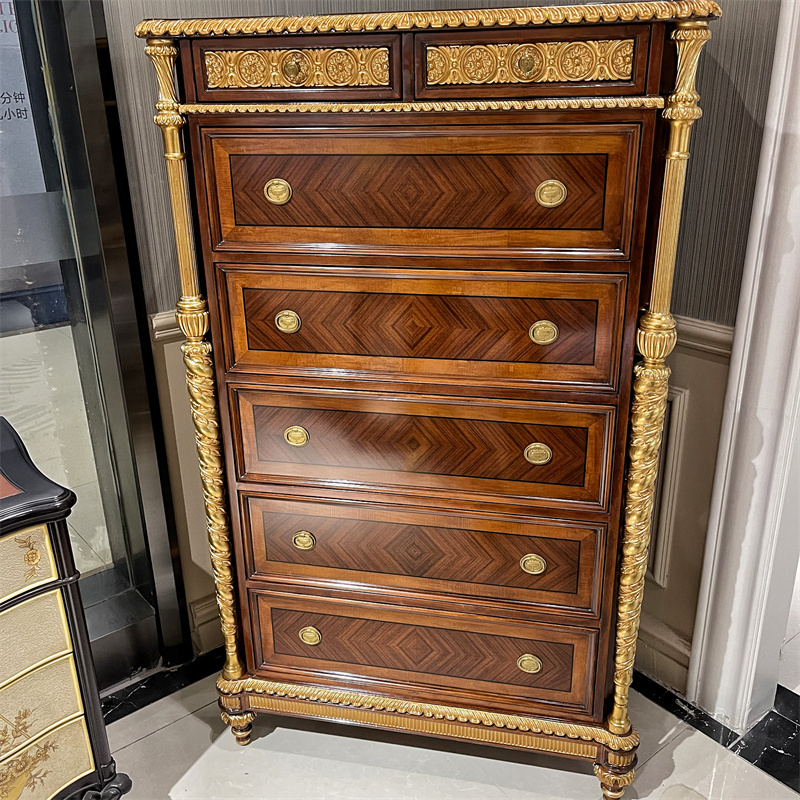 拉卡萨亚历山大桃花心实木斗柜