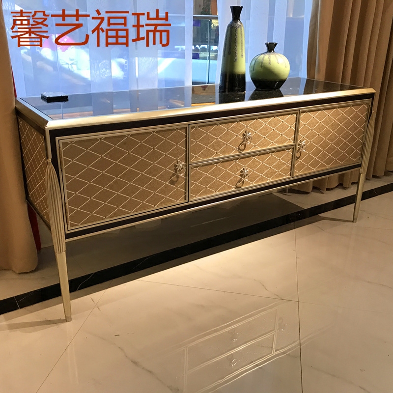 欧式新古典亚历山大客厅卧室包珍珠纹牛皮电视柜轻奢别墅大宅包邮|msdalam kategori perabot kediaman, kabinet, kabinet TV - dari Buy2taobao.com untuk memberikan perkhidmatan ejen Taobao profesional membeli