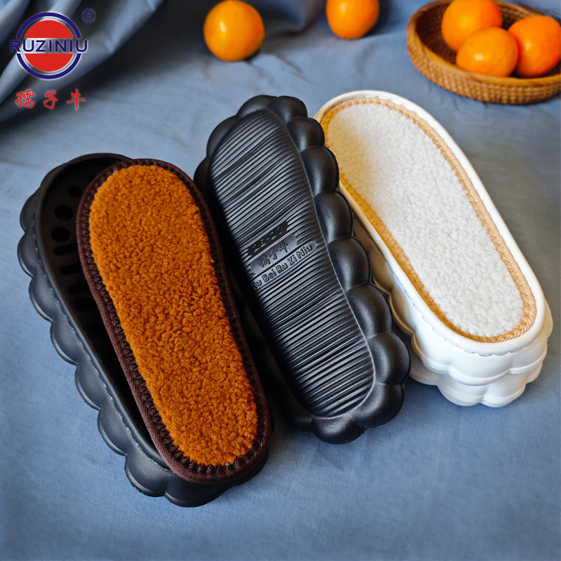 新款孺子牛正品云朵鞋底双线防滑耐磨编织手工拖鞋保暖羊羔绒加厚,居家布艺,居家棉拖/棉鞋,淘宝优惠券,粉丝福利购,淘宝优惠卷