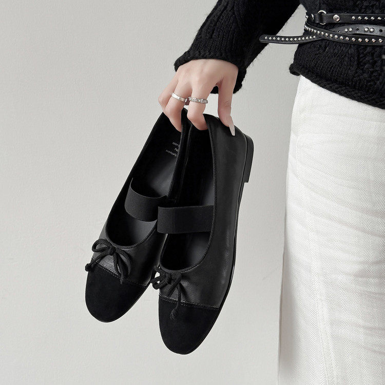 1cm复古风蝴蝶结芭蕾玛丽珍鞋女平底一字带圆头浅口单鞋软底舒适,女鞋,浅口单鞋,淘宝优惠券,粉丝福利购,淘宝优惠卷