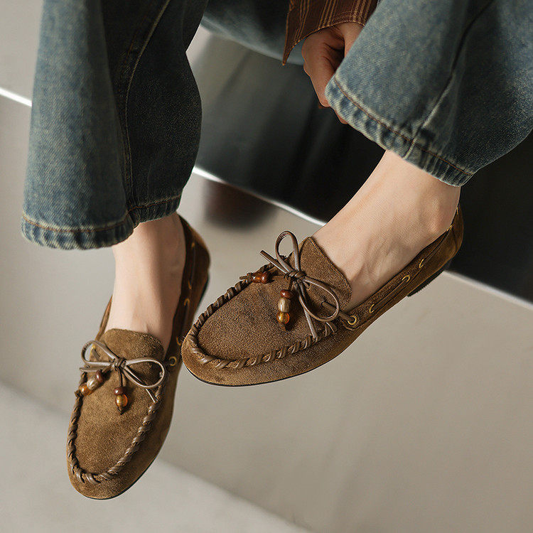 1cm乐福鞋女真皮软皮平底软底不累脚小皮鞋英伦风豆豆鞋美拉德风,女鞋,深口单鞋,淘宝优惠券,粉丝福利购,淘宝优惠卷