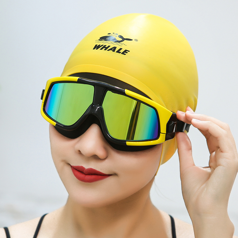 鲸鱼泳镜高清防雾女士偏光