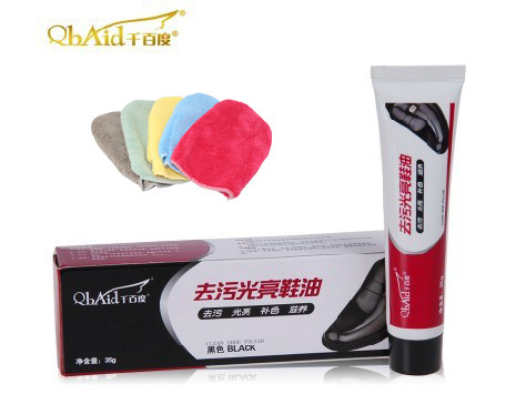 QbAidu千百度千百度 去污光亮鞋油去污护理油皮鞋油