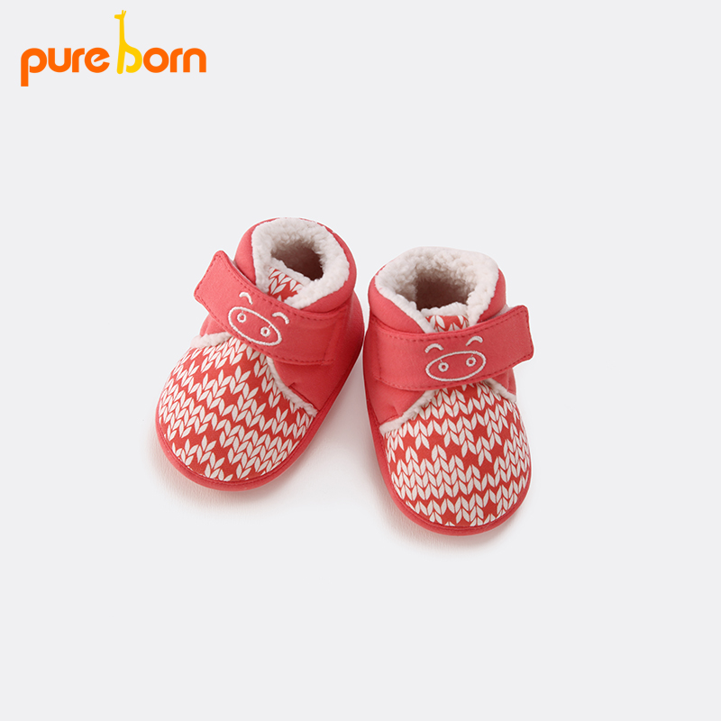 pureborn ÄÐÅ®±¦±¦½ÅÌ×Çﶬ¿î¼ÐÃÞ±£Å¯¶ùͯСЬ×ÓÈíµ×ѧ²½Ð¬0-1Ëê