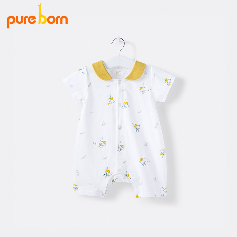 purebornÓ¤¶ùÁ¬ÌåÒÂÏļ¾´¿ÃÞÒ·þÄÐÅ®±¦±¦±¡¿îÅÀ·þÐÂÉú¶ù¶ÌÐä¹þÒÂ
