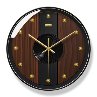 轻奢创意挂钟新中式客厅大气挂表卧室时钟家用石英钟表