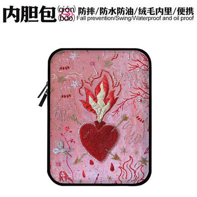 黑粉内胆包电脑平板iPad皮革收纳