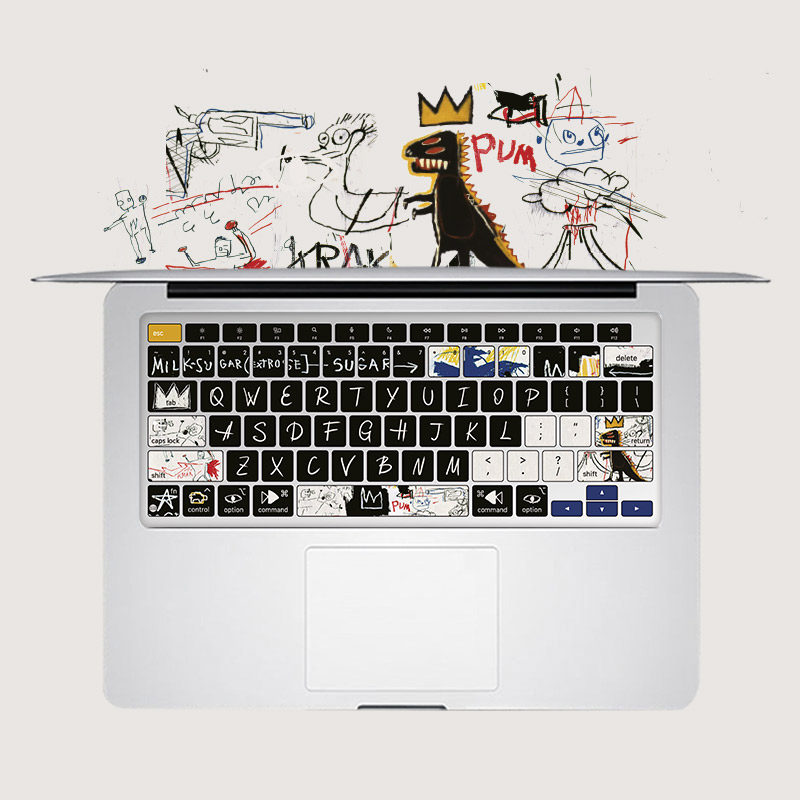 适用新MacBook硅胶键盘膜m2pro13保护air苹果15笔记本14电脑艺术