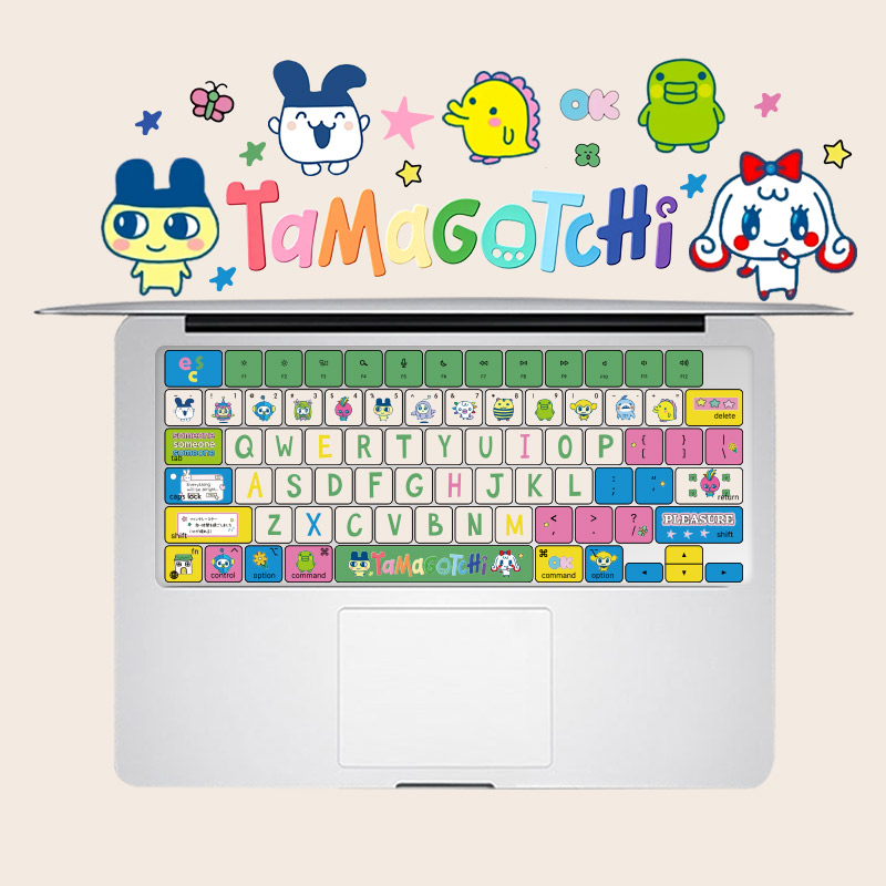 适用MacBook硅胶m3/4键盘膜pro13保护air苹果笔记本14/15拓麻歌子