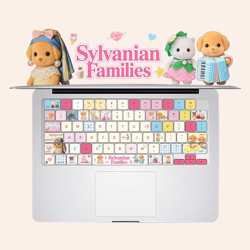 适用MacBook硅胶m2/3/4键盘膜pro13保护air苹果笔记本14/15森贝儿