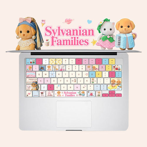 适用MacBook硅胶m2/3/4键盘膜pro13保护air苹果笔记本14/15森贝儿
